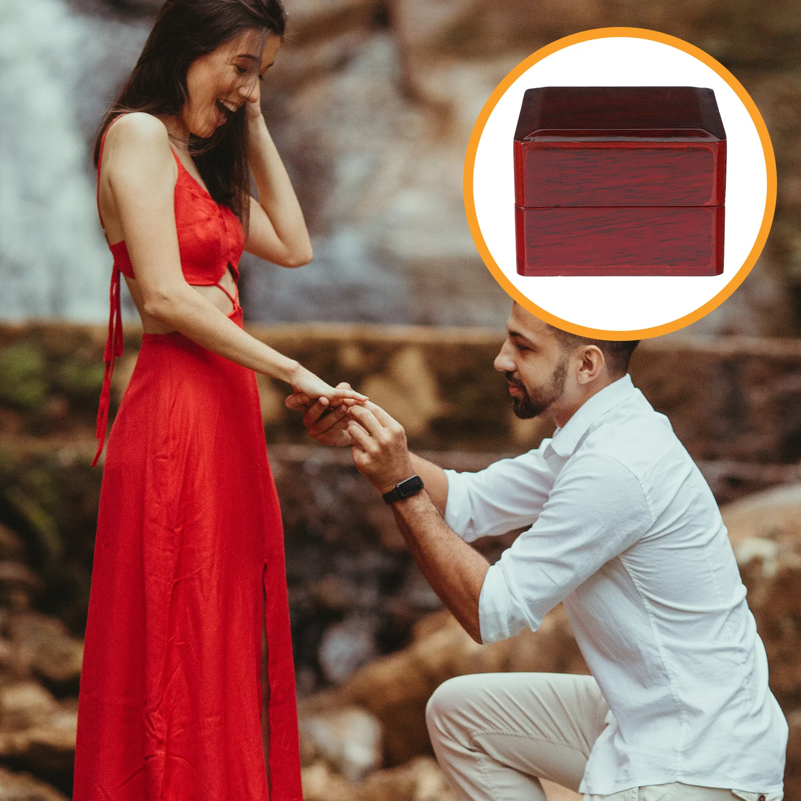 

Box Wooden Jewelry Display Case Ring Holder For Men Women Trophy Storage Ring Box For Display Jewelry Case