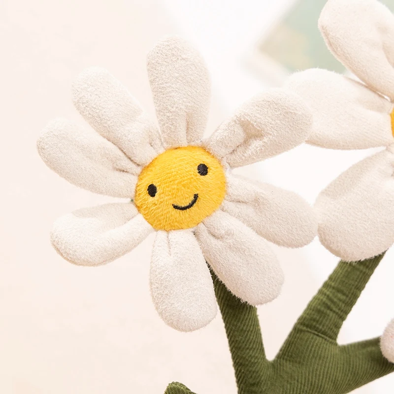 Desenhos Animados Plantas Em Vaso De Brinquedo De Pelúcia, Suculento Almofada De Flores Em Vaso, Planta Recheada Macia, Criativa Daisy Doll, Decoração De Casa Engraçada