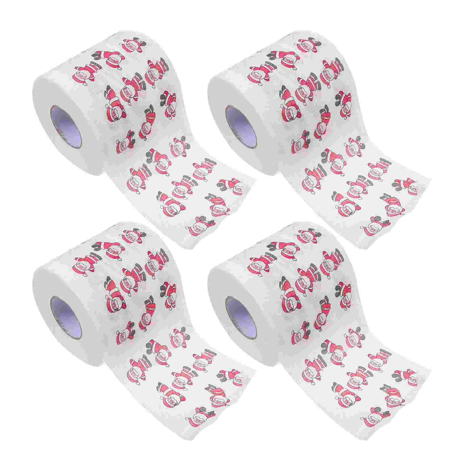 

Dinner Tissues Christmas Toilet Roll Household Napkin Xmas Pattern Paper Holiday Party Table