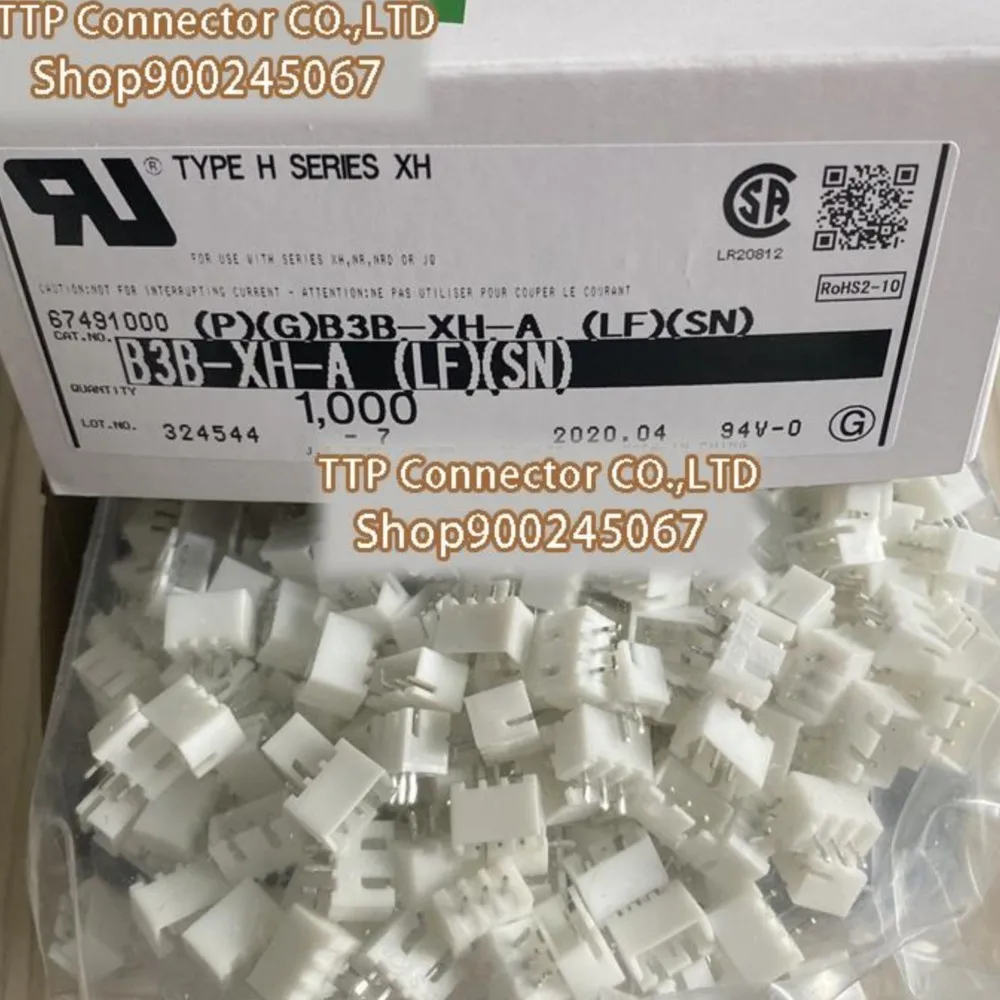 100pcs/lot Connector B3B-XH-A(LF)(SN) 2.5mm Leg width3Pin  Plastic shell    100% New and Origianl