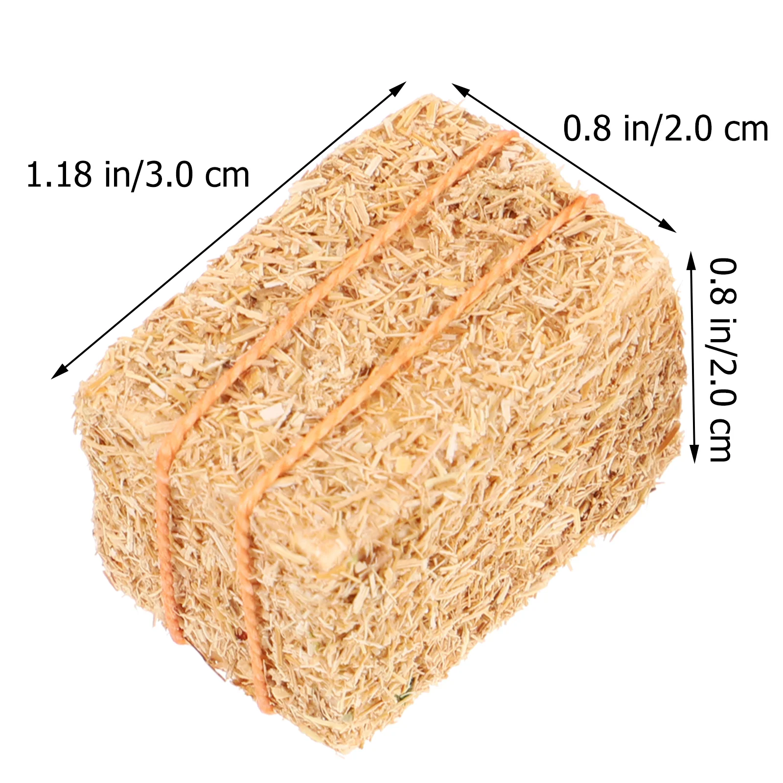 Miniature Hay Blocks Craft Dollhouse Haystack Simulated Adorn Small Decoration for Table Bales Toys Girls