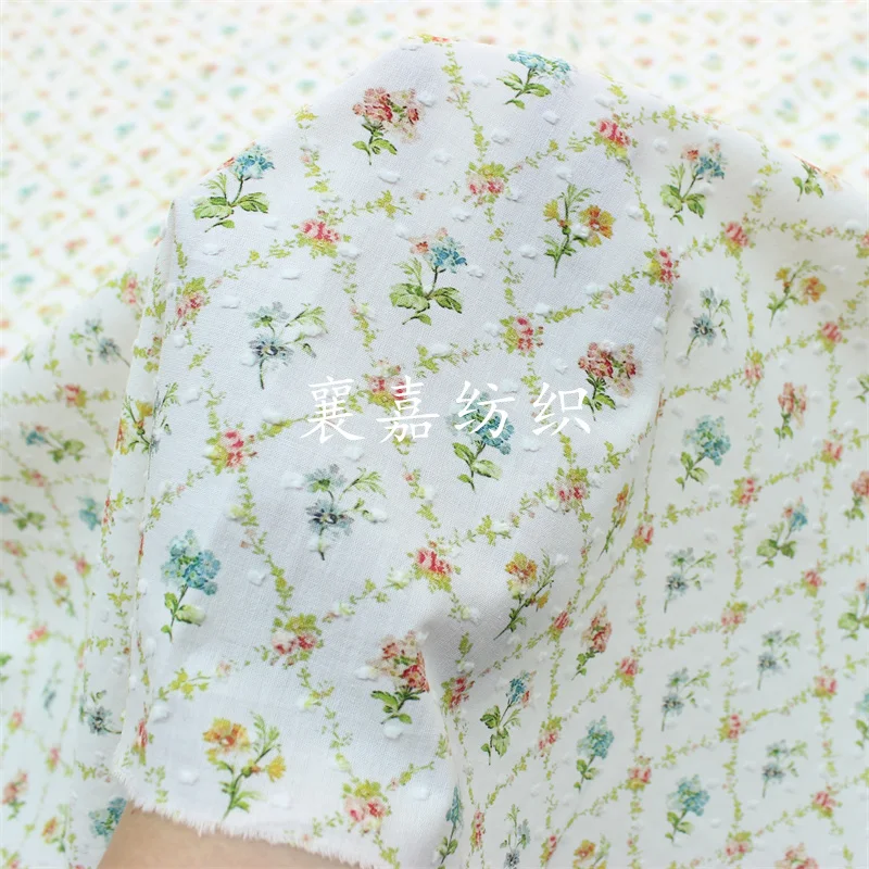 145x50cm Cotton cut Fabrics for DIY Handcrafted Children's Clothing and Dressmaking - Floral Print Patchwork Material