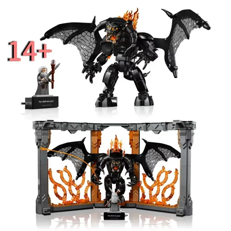 

10367 Конструктор Balrog Book Nook, креативная модель для домашнего декора, украшение для книжной полки, подарок на Рождество и день рождения для детей