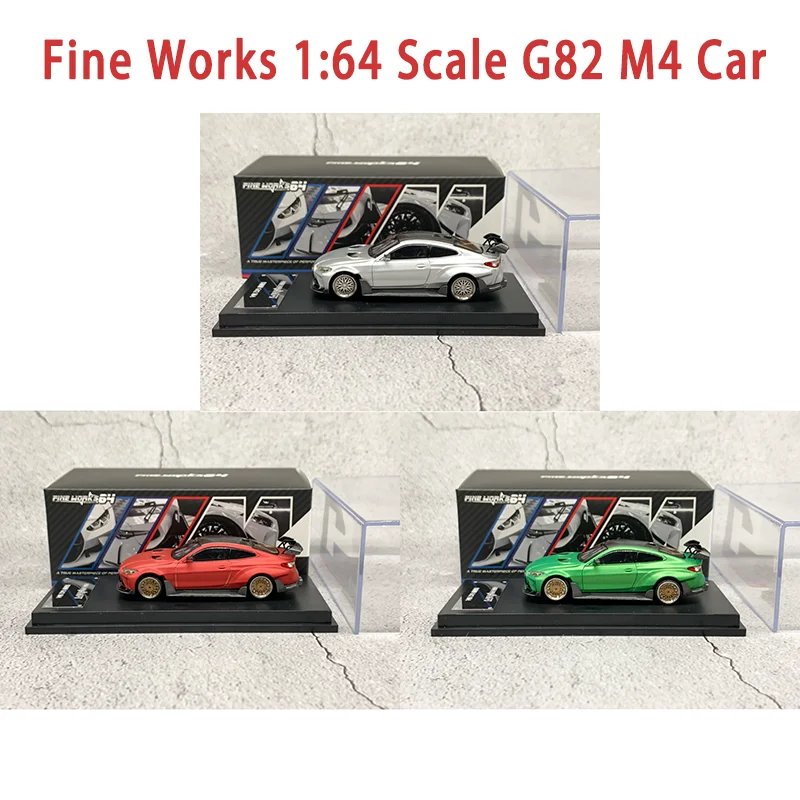 

Fine Works Diecast 1:64 Scale G82 M4 Alloy Car Model Collection Souvenir Static Display Ornaments Gift