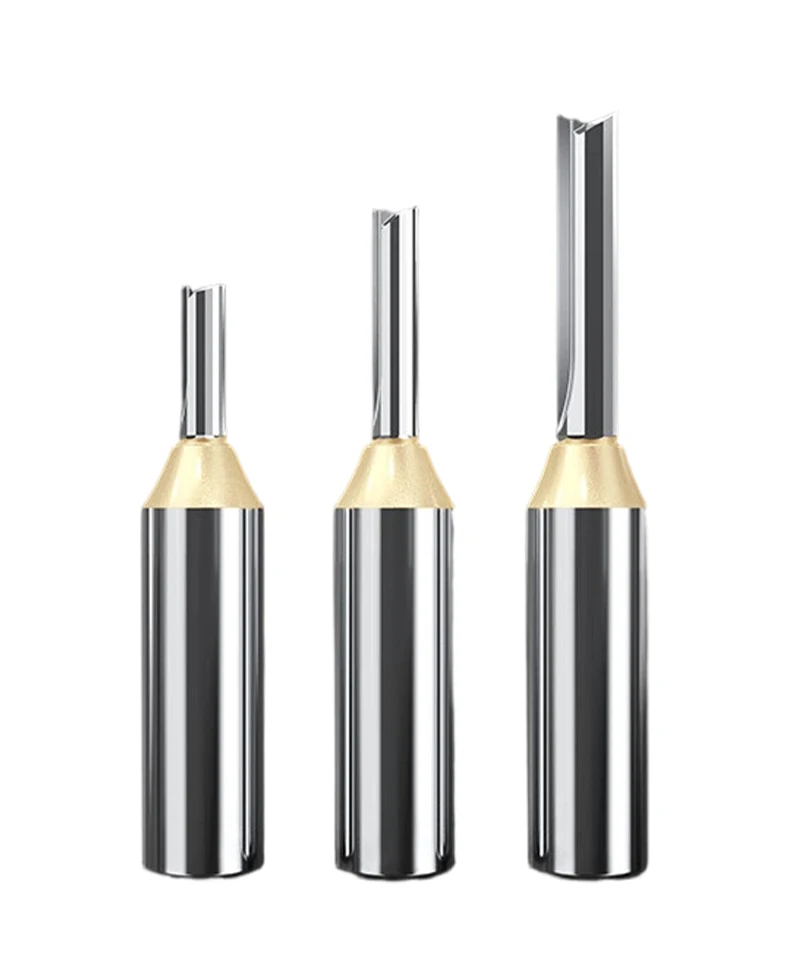 HUHAO 12,7mm 6,35mm Schaft TCT Gerade Fräser Holzbearbeitungswerkzeug Holz-Trimmfräser – Detail 9