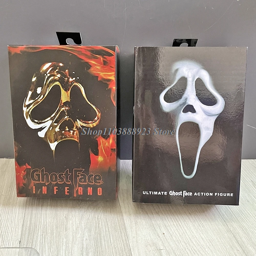 أنيمي GhostFace الشكل Neca الرعب شبح نون عمل أرقام اللعب دمية لحفلة الهالوين هدية الكريسماس