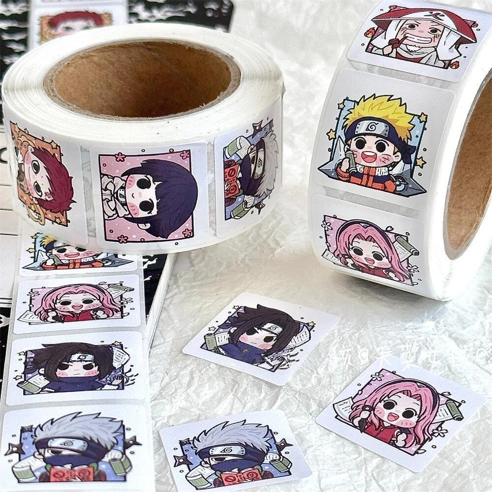 500 PCS High Appearance Level Naruto Roll Sticker Decorative Hand Ledger Sticker Sealing Tape Decorative Gift