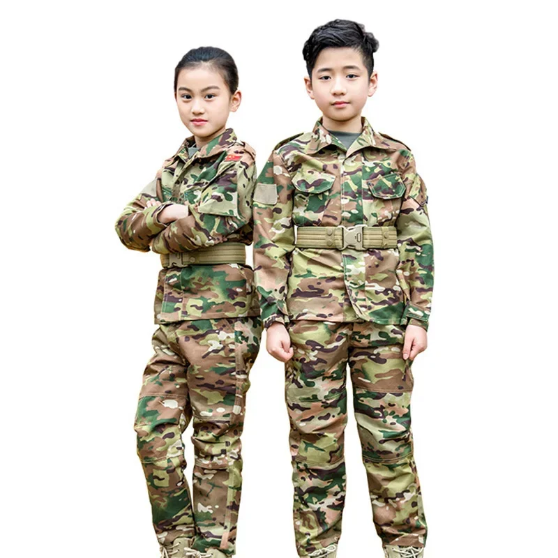 Parent-child Camouflage Uniform Suit Special Army Outdoor Training Children's Tactical Camo Cs Clothing Hunting Costume