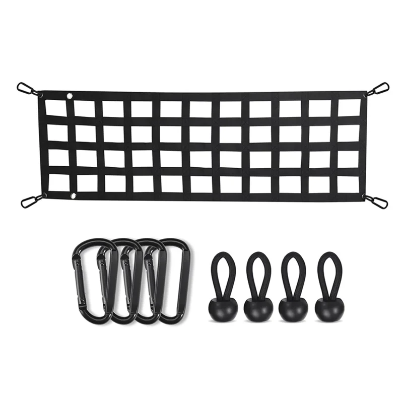 A19Q-Auto Kofferbak Organisator Netto Bescherming Pickup Truck Bed Cargo Mesh Achterklep Netto Cargo Opslag Netting Divider Accessoires