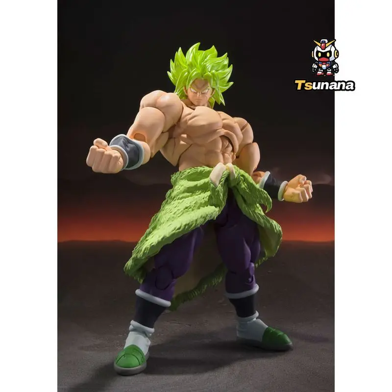 BANDAI S.H.Figuarts Super Saiyan Broly Asli Bola Naga Kekuatan Penuh Super Broly Tersedia Mainan Model Figur Anime