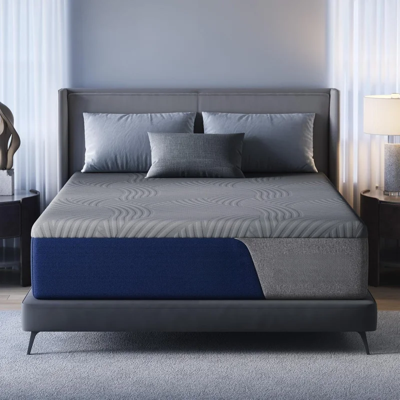 

12 Hybrid Mattress, Zoned Pocketed Coils, & Lumbar Support, Medium Firm, Motion Design, Bed in a Box