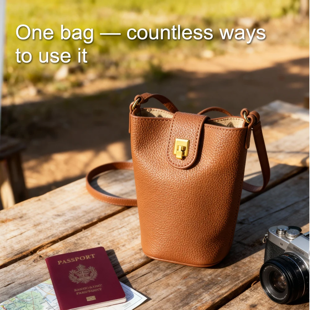 Soft Leather Women's Shoulder Bag, Casual and Fashionable Crossbody Bag, Mobile Phone, Change, Lipstick Storage Shoulder Bag, Ad