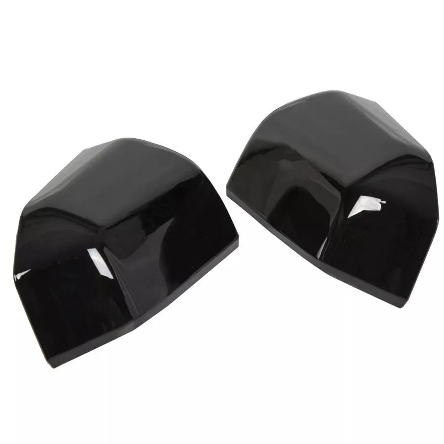 

For 2015-2020 Ford F150 Rearview Mirror Cover Bright Black Superduty Chrome