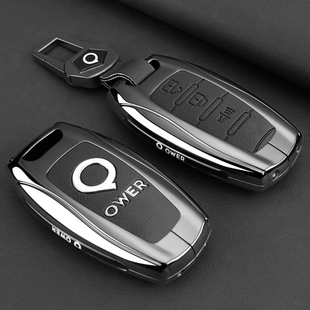 

NEW Zinc alloy For Great Wall Poer GWM Ute Cannon Pao P Series Car Key Cover Case Protect Skin Holder Shell Keychain Accessories