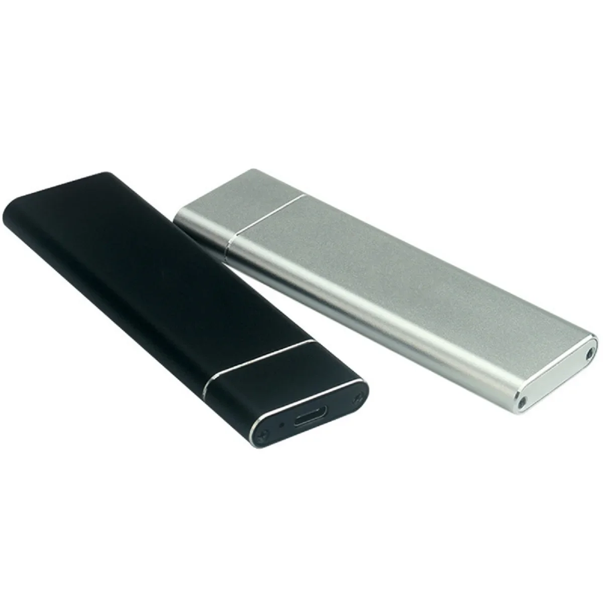 Aluminum Alloy M.2 HDD Enclosure USB C Interface Support SATA & NVME Protocol B-KEY External Hard Drive Case