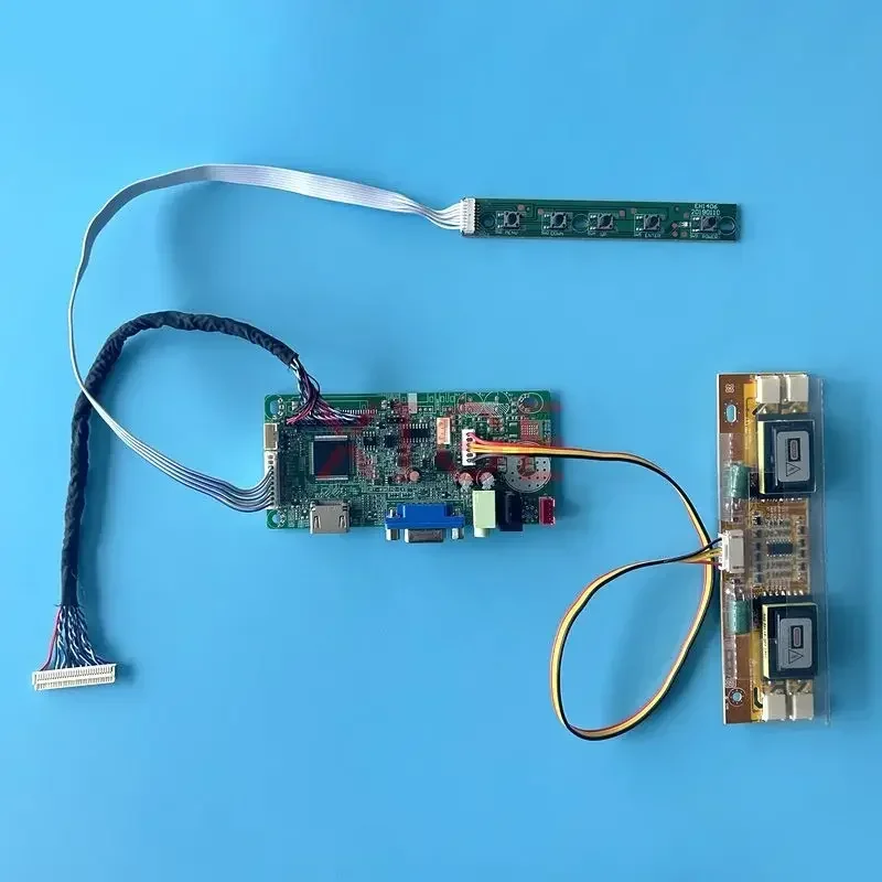 

Плата драйвера матричного контроллера подходит для Φ DIY Kit LVDS 30-контактный HDMI-совместимый VGA 1600*900 4CCFL ЖК-монитор