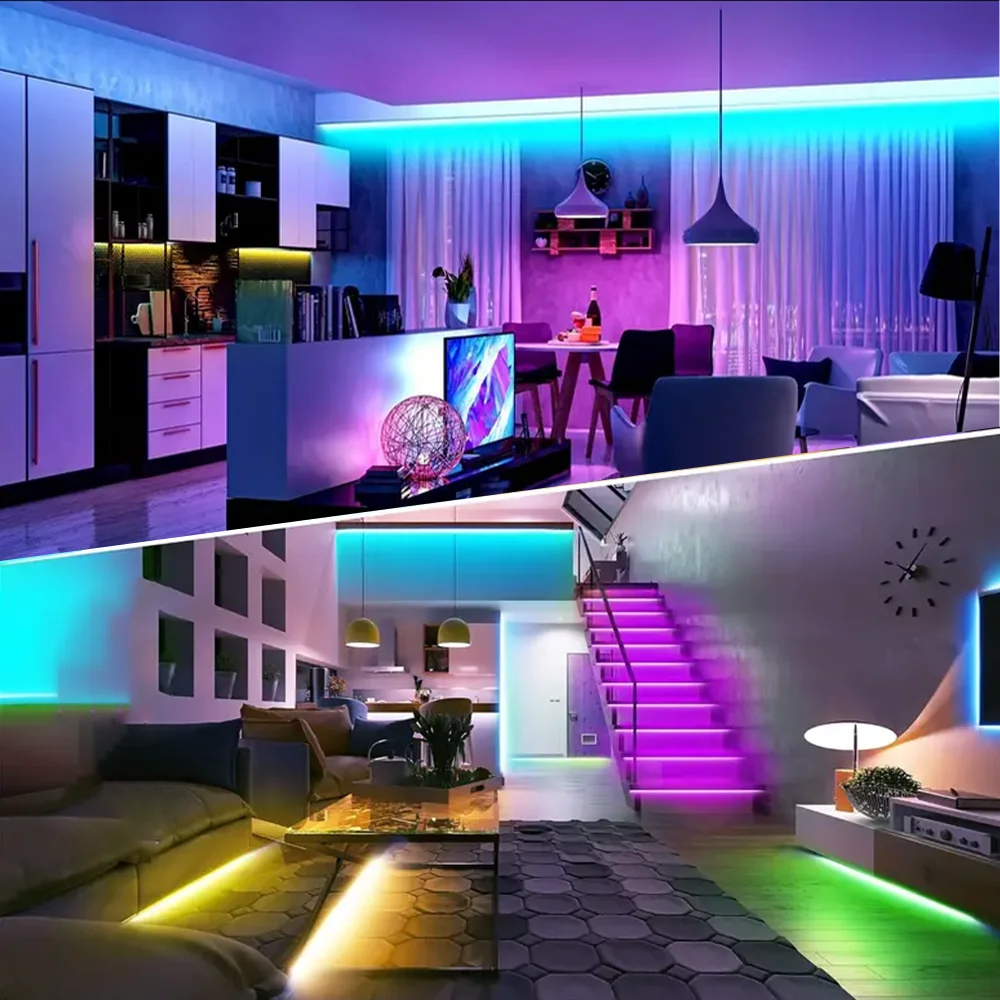 1 Reel of 3535 LED Strip Lights with 24key Remote Control, Battery Box Powered (Without Batteries) For Bedroom, Party