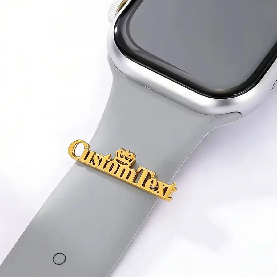 Todorova Custom Nane Crown Watch Band Charm, Personalized Metal Accessory for Watch Strap - view 2