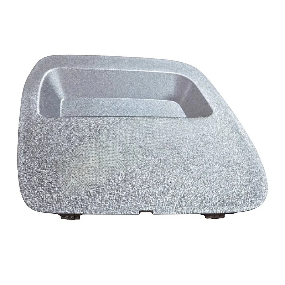 For Daily Driving Silver Tow Hook Cover ABS Plastic Material Sturdy Construction Lightweight Design Sleek Appearance