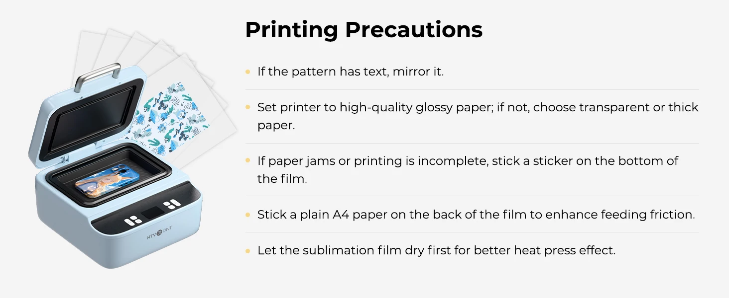 HTVRONT 20/50/80/100Pack A4 Sublimation Film Bundle Printable Sublimation Heat Transfer Film For H17 Phone Case Heat Press
