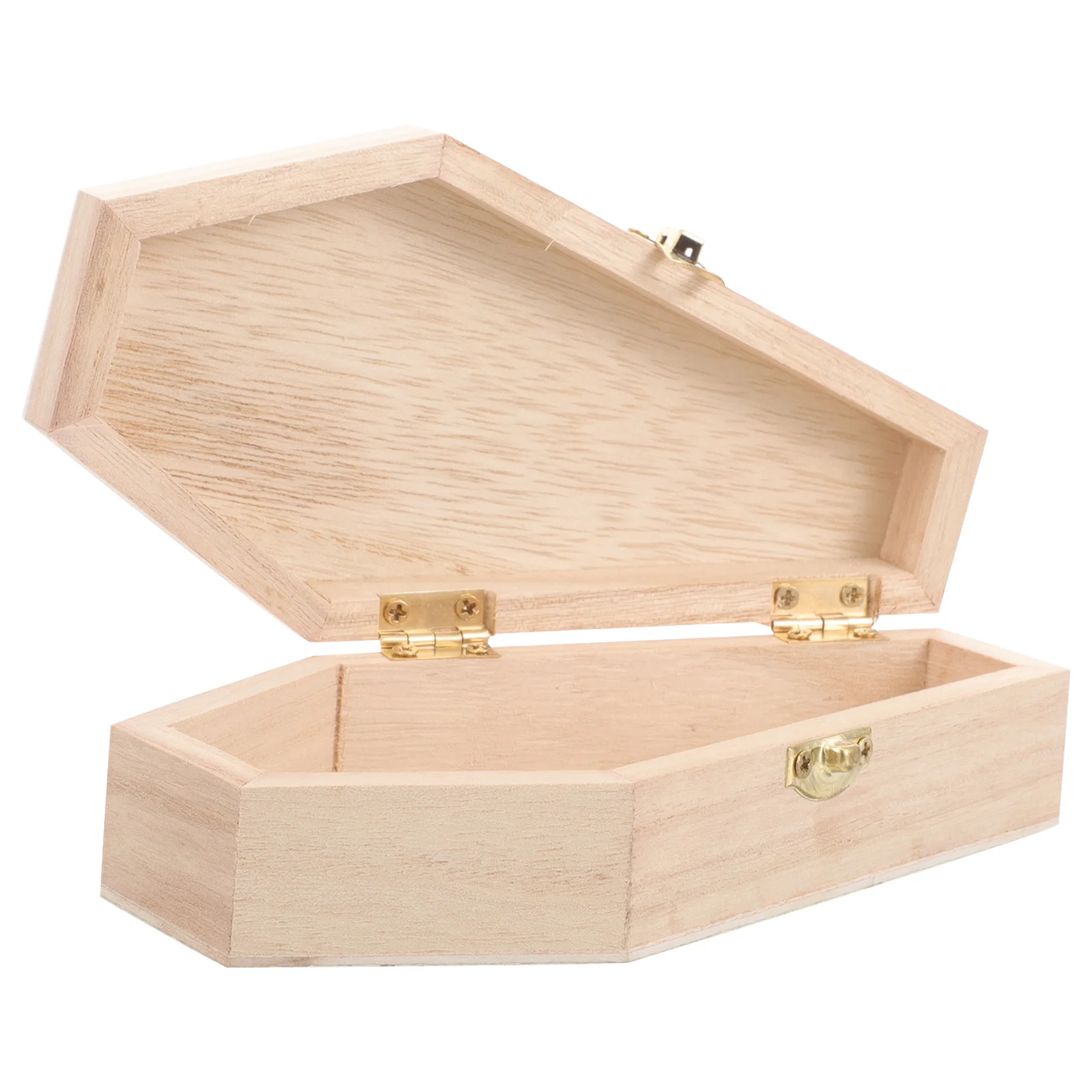 Coffin-shaped Jewelry Box Convenient Location Decor Decorations Chic Wooden Earring Holder Fine Workmanship