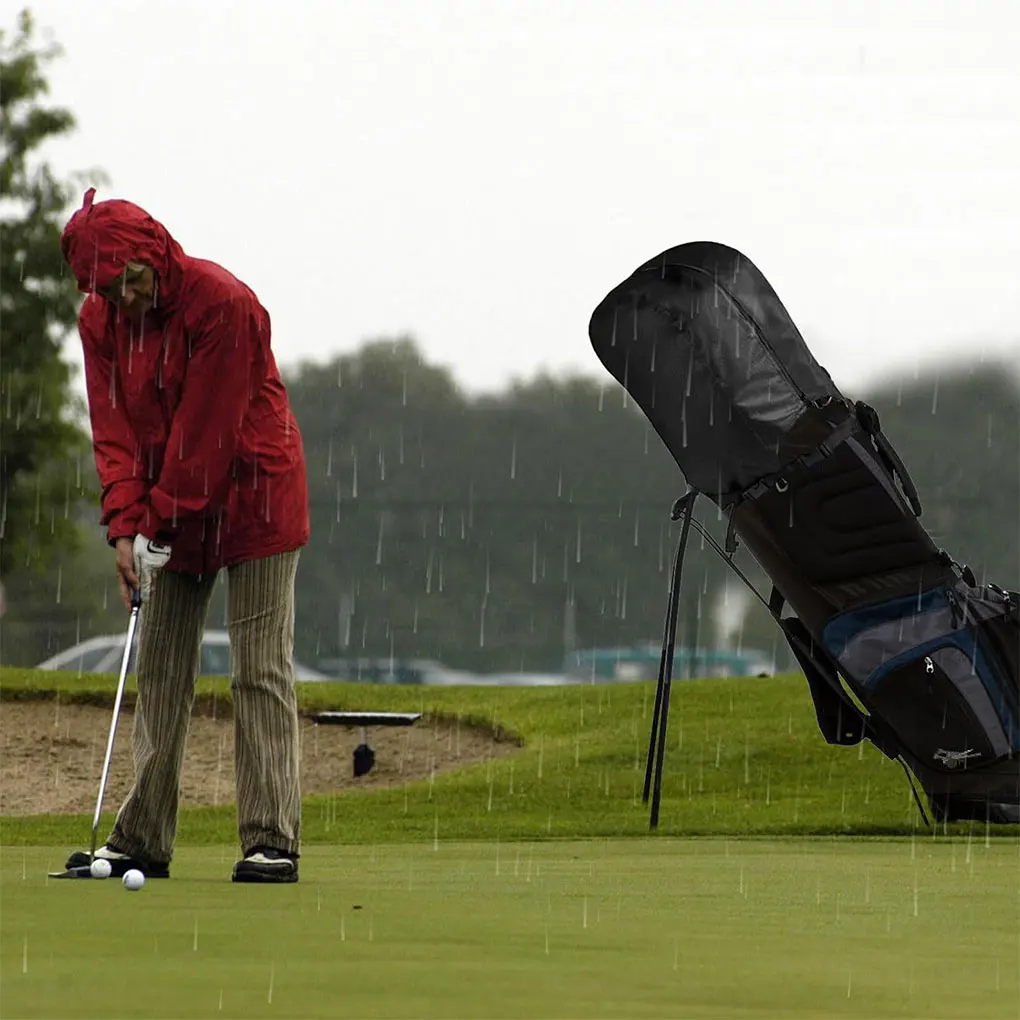 

Polyester Durable Golf Bag Rain Cover With Smooth Zipper Closure Golf Bag Protective Cover Sn