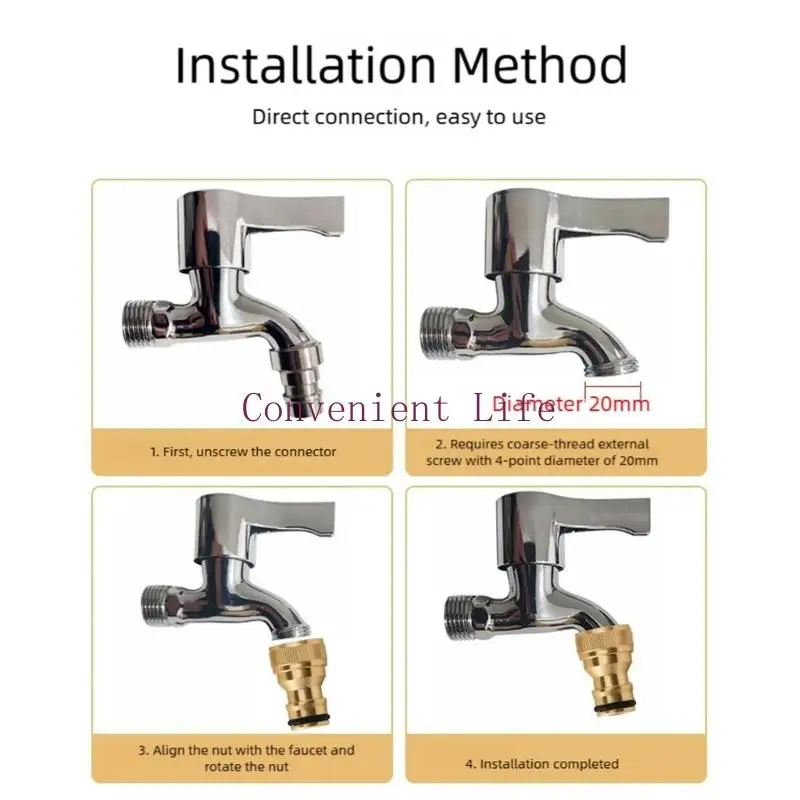 

L1EE Aluminum Alloys Faucet Fitting For Outdoor Cleaning And Indoor Plumbing