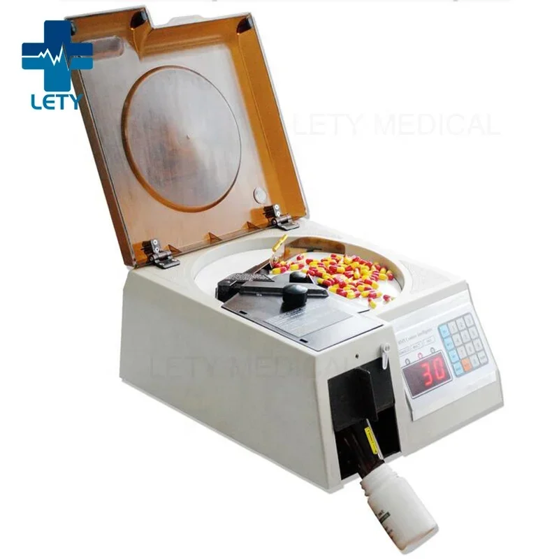 Small Automatic Pi ll Counter Tablet Counting Machine Counting Tray for Capsules/Pills/Tablet 220V/110V