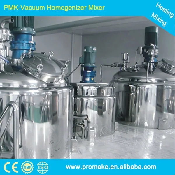 Fixed 500L Mixer Machines Cosmetics Reactors Cosmetic Lotion Cream Blender Homogenizer