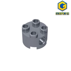 Gobricks GDS-1054  Brick, Round 2 x 2 with Pin Holes compatible with lego 17485  DIY Educational Building Blocks Technical