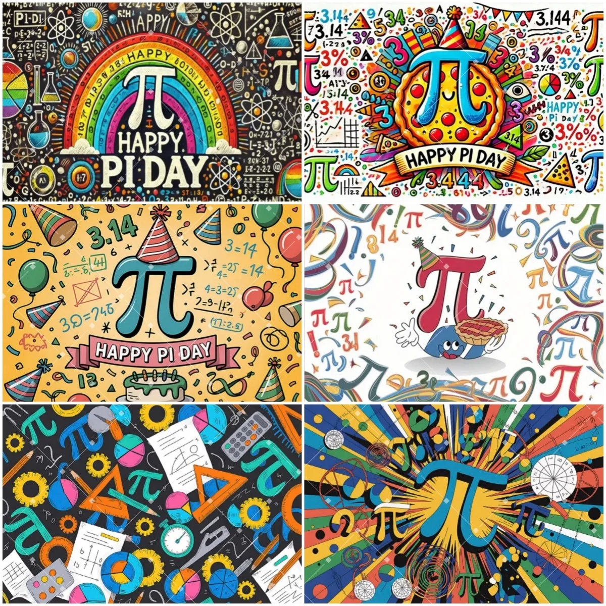 

Pi Day Math Π Symbol Theme Birthday Party Decoration Backdrop Geometry Photography Background Back To School Banner Studio Props