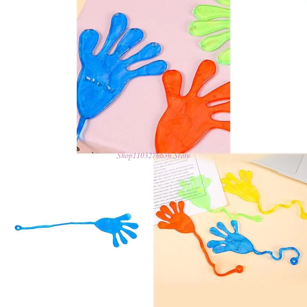 

R6FD Popular Sticky Hand Toy Stress Toy For Kids Stretchy Fun And Classroom Exchange