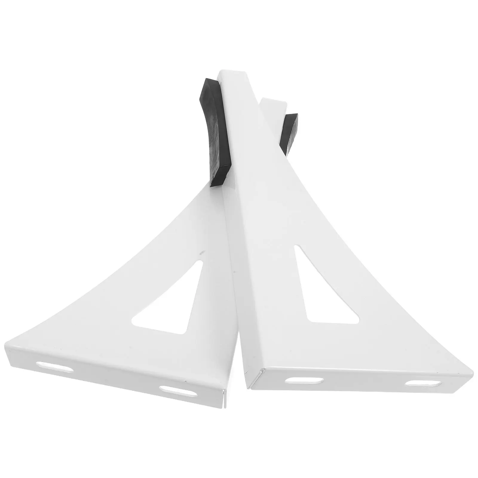1 Pair Water Heater Bracket Triangular Support Hollow Wall Mount High Strength Metal Easy Installation Stable Universal For