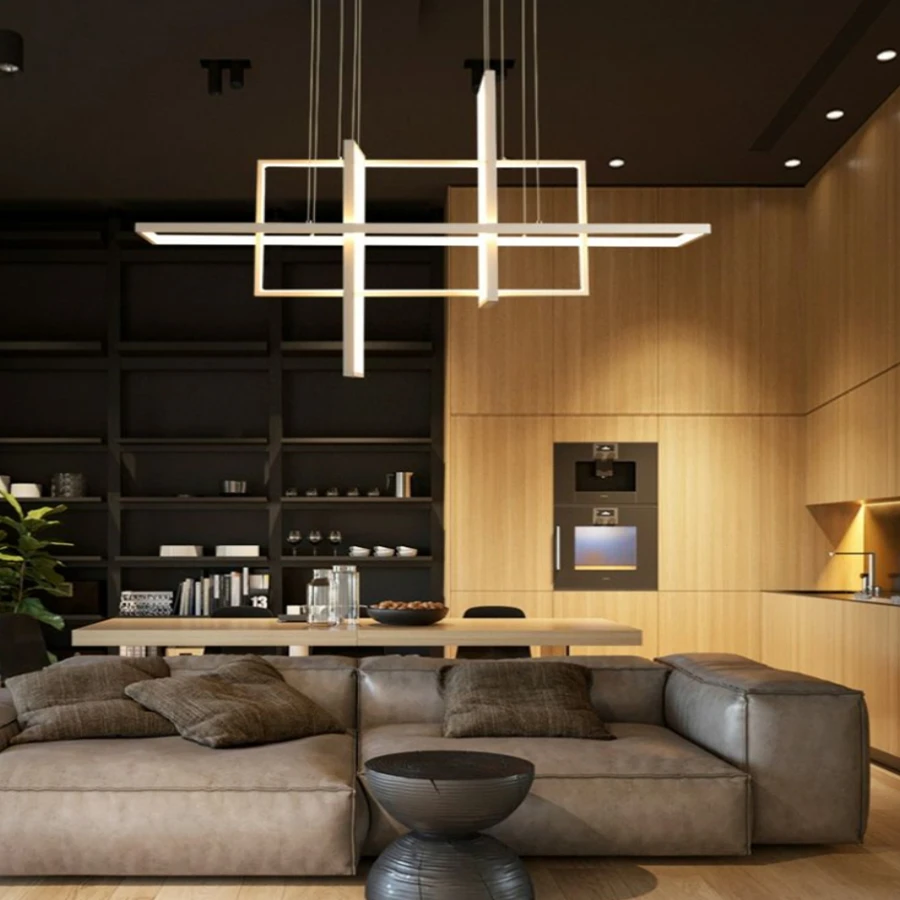 

Modern Minimalist Art Pendant Light Living Room Bedroom Restaurant Kitchen Ceiling Chandelier Nordic Home Decor Dining Room Lamp