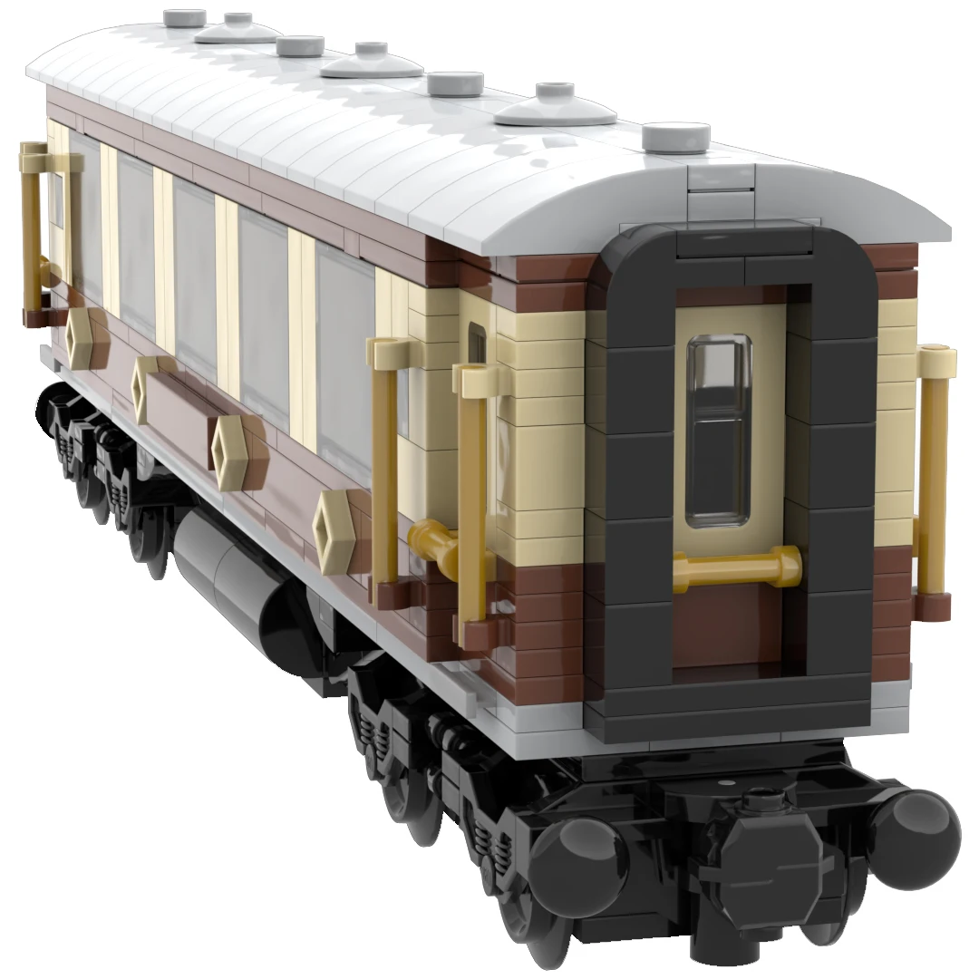 Steam Era Rolling Stock MOC Building Blocks Technology Bricks Set Transportation City Train DIY Assembly Toys Display Xmas Gifts