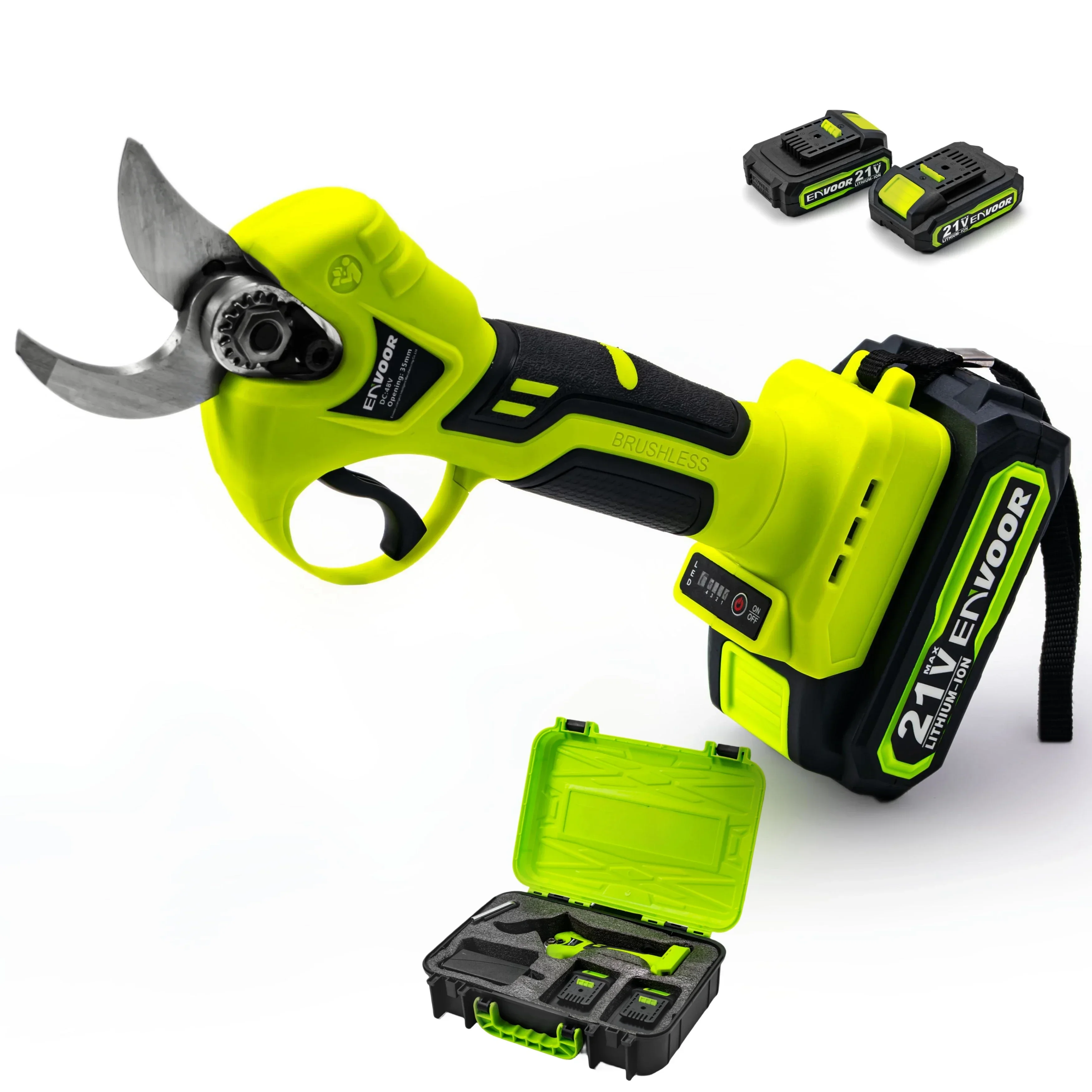 

Electric Pruning Shears 21v cordless tool Lithium Battery Powered cut Scissors
