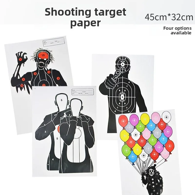 

Laser Dry Fire Target Paper Kit for Hunting Training Indoor Outdoor Use.