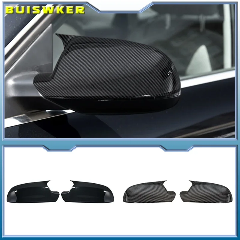 2 Prices Rearview mirror Cap ABS Replacement Carbon Fiber Look Mirror Cover for Audi A3 8P A4 A5 B8.5 S5 RS3 RS4 RS5