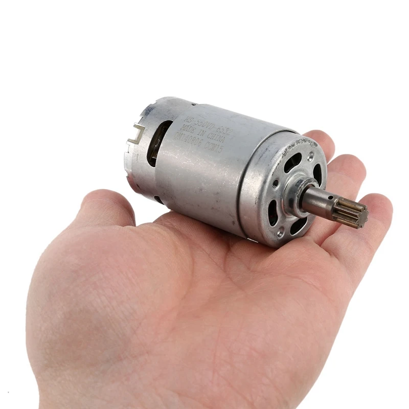 มอเตอร์ RS-550VD-6532ไฟฟ้ากระแสตรง8ซี่2X สุดยอด H3สำหรับ WX390.1 50027484 WX390 WX390.9 WU390.9 WX390.31สำหรับ QN147Y12 H3ได้ดีจากหิน
