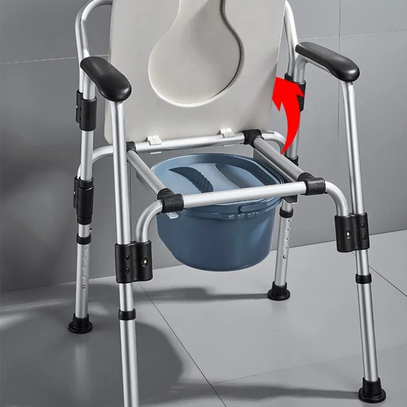 Foldable Adjustable Shower and Toilet Chair