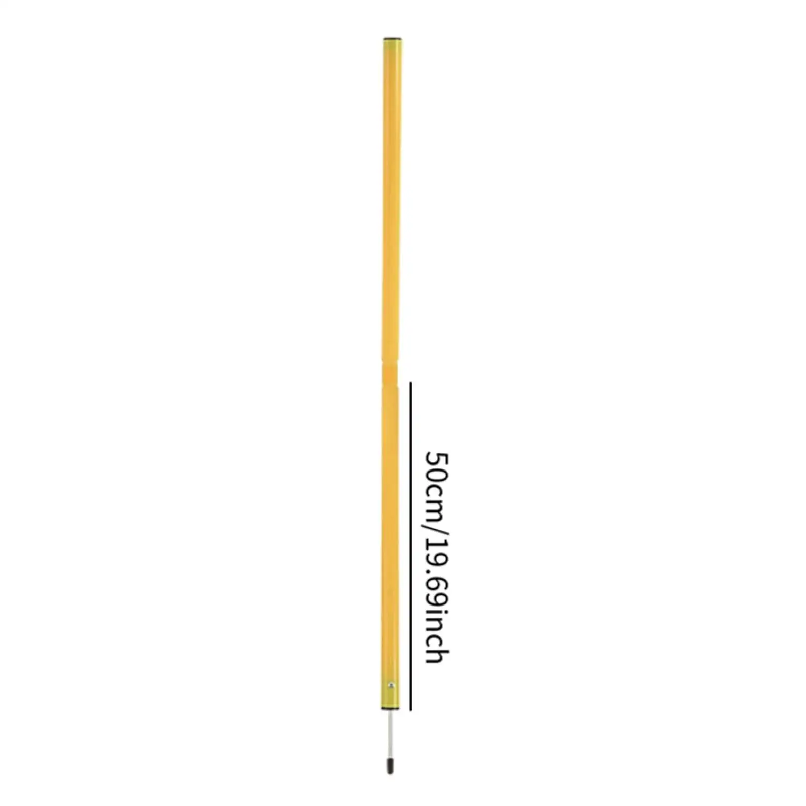 

PVC Metal Soccer Practice Sticks for Agility Speed Dribbling Training Obstacle Course Field