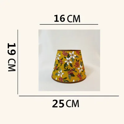 Flower Cloth Lampshade E27 Wall Lamp Accessories Bedroom Study Homestay Desk Lamp LampCovers