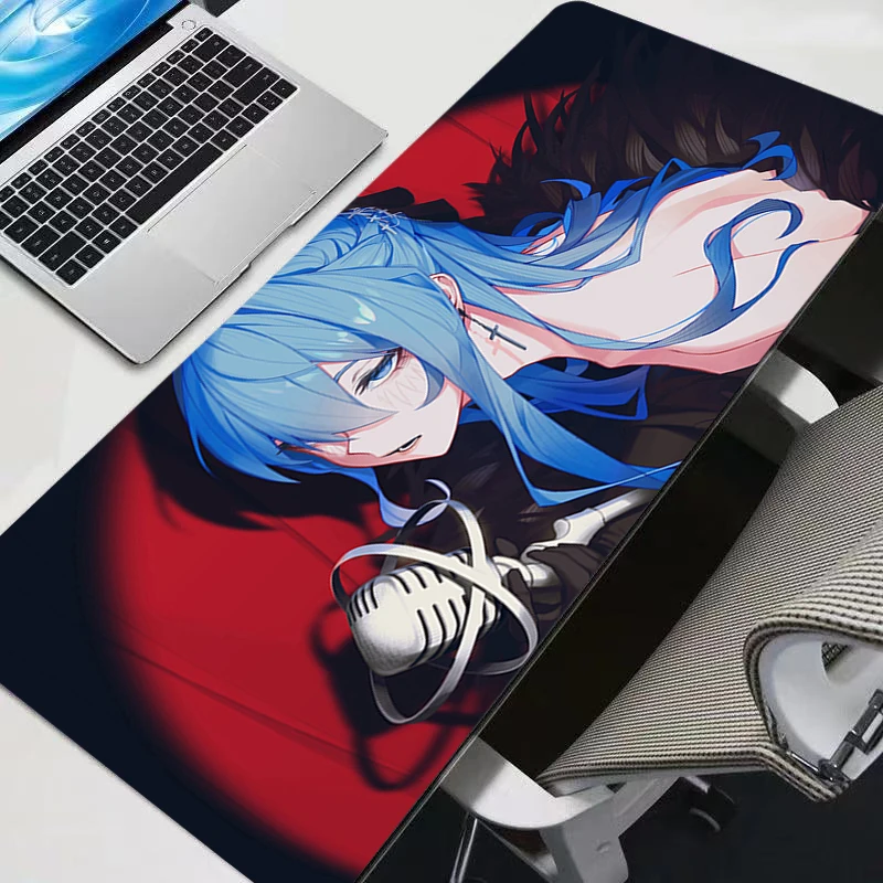 

Gaming Mouse Pad Large Computer Mousepad Desk Mat H-hololive Hoshimachi Suisei Anime Carpet Keyboard Gamer Accessories Table Pad