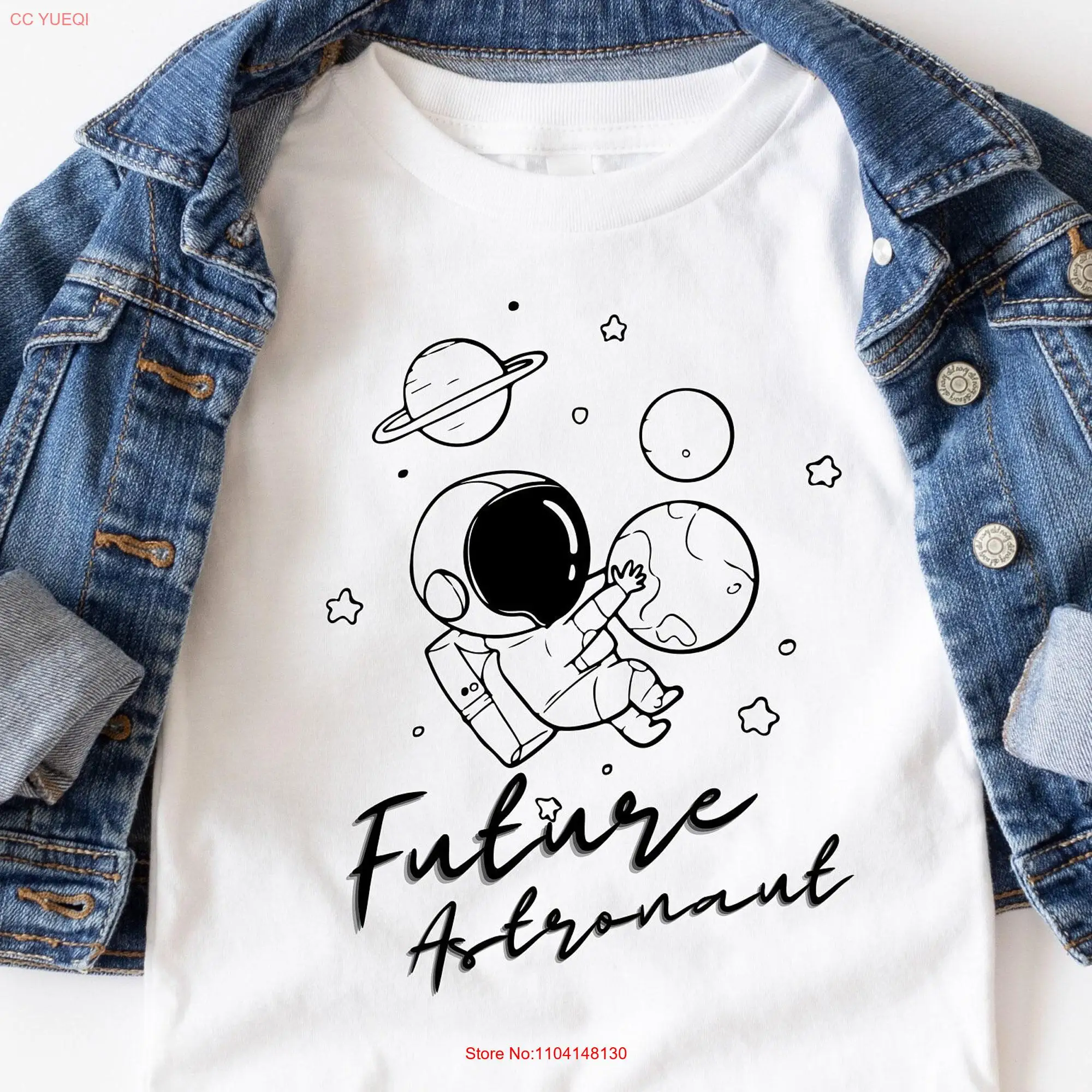 Future Astronaut T Shirt Kids Space Youth Outer Career Day long or short sleeves