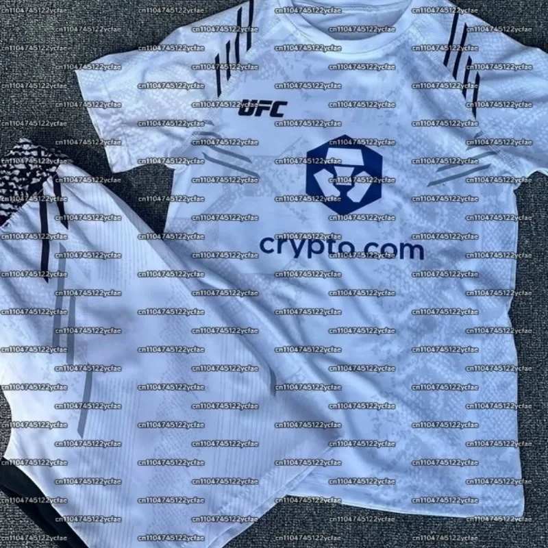 UFC 2025 الصيف المتطرفة الرياضة الذهب جولة الرقبة تي شيرت التجفيف السريع عارضة دعوى لعشاق المنافسة الملاكمة