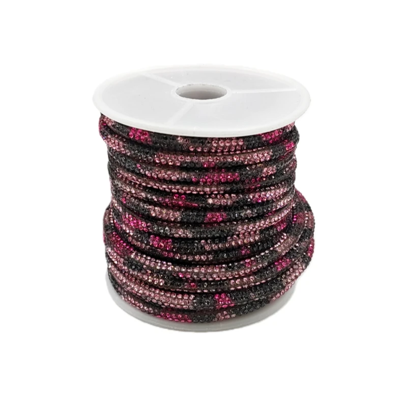 10yards 4mm Kristall Strass Schnur Trim Glas Diamant Seil DIY Nähen Für Kleidung Schuhe Taschen Hochzeit Kleid kostüm Dekoration – Detail 14
