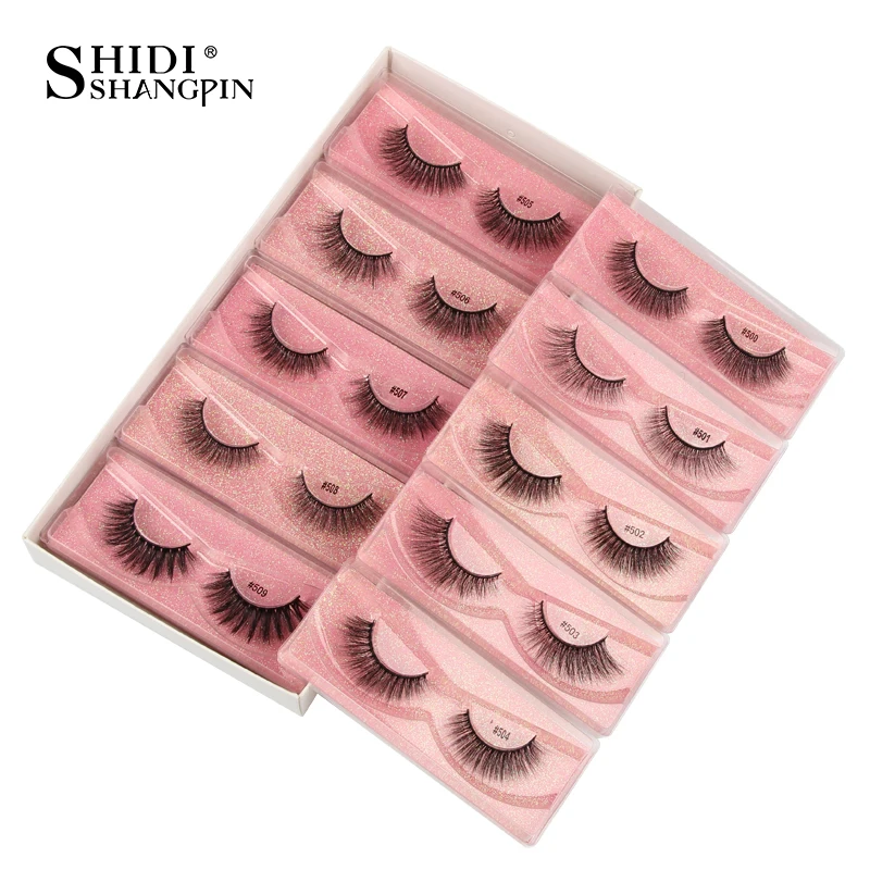 Wholesale Eyelashes 20 pairs Mink Eyelashes 3d Mink Lashes extension In Bulk Lashes Makeup False Eyelash Natural Fake Eyelashes