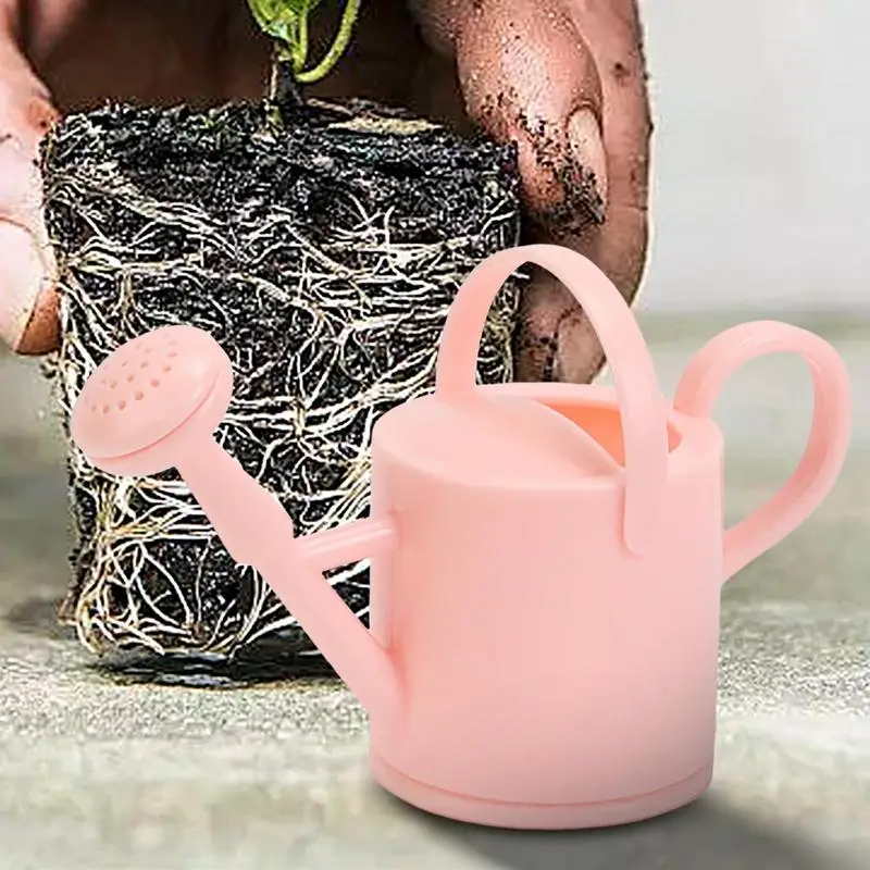 أطفال مسقاة البستنة لطيف علبة سقاية النباتات أداة المياه غلاية مقبض مريح وعاء للنباتات العصارية حديقة الزهور