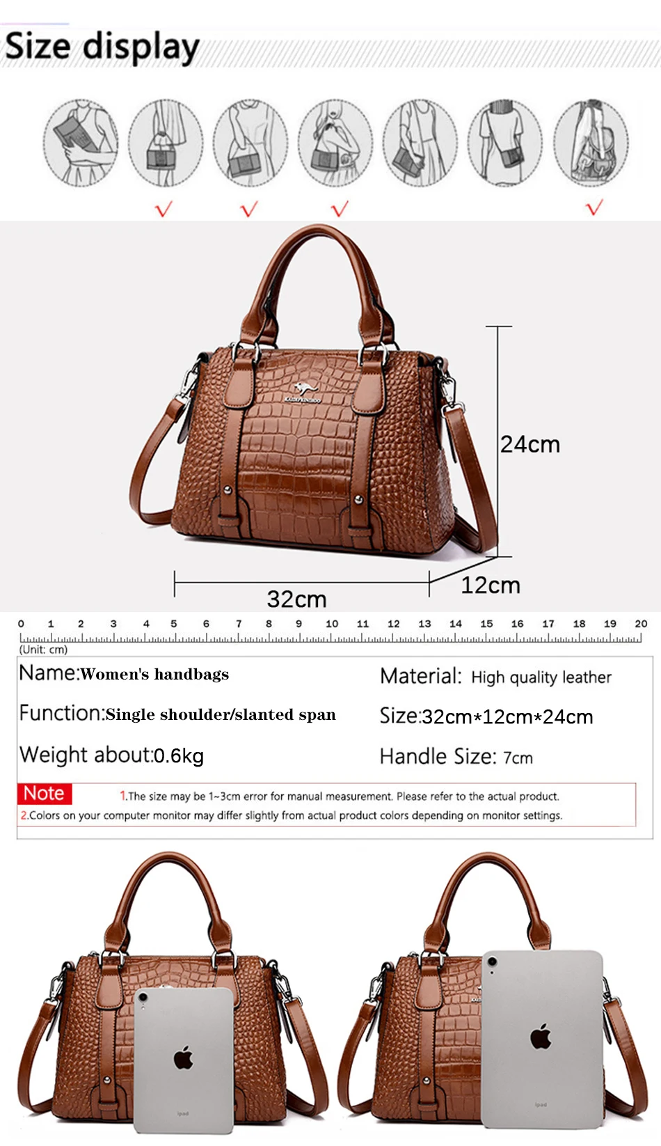 Luxury Designer Handbag Brand High Quality Soft Leather Shoulder Crossbody Bag for Women Bag Large Capacity Leisure Handbag 2026