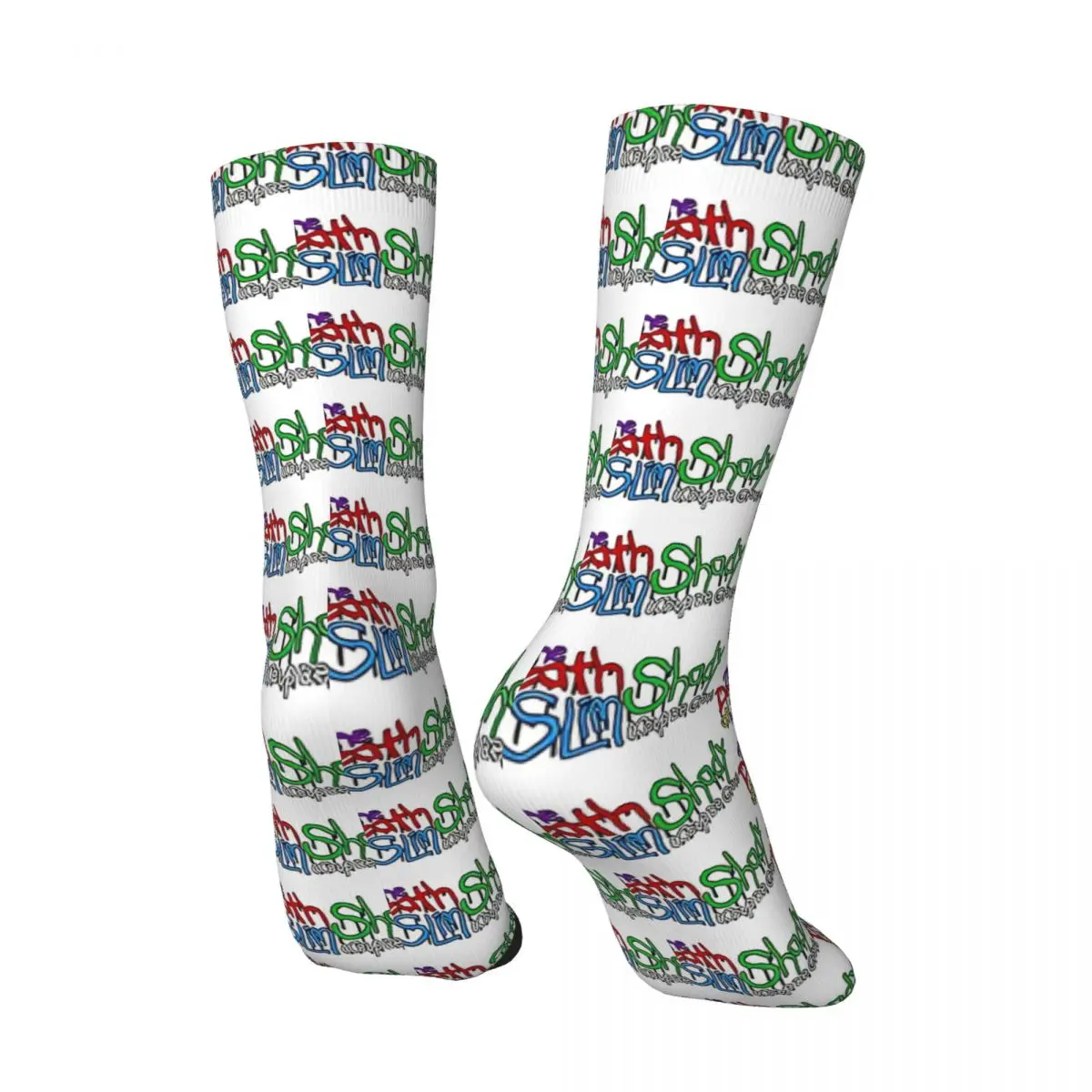 Eminem The Death Of Slim Shady Socks Vintage Stockings Unisex Men High Quality Outdoor Socks Autumn Printed Non Skid Socks